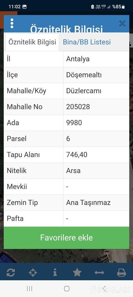 Dösemealtı, Düzlercami bölgesinde ticari mülk için uygun bir arsa - image 1